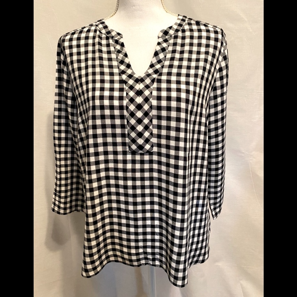 Van Heusen Split Neck 3/4 Sleeve 100%Rayon…